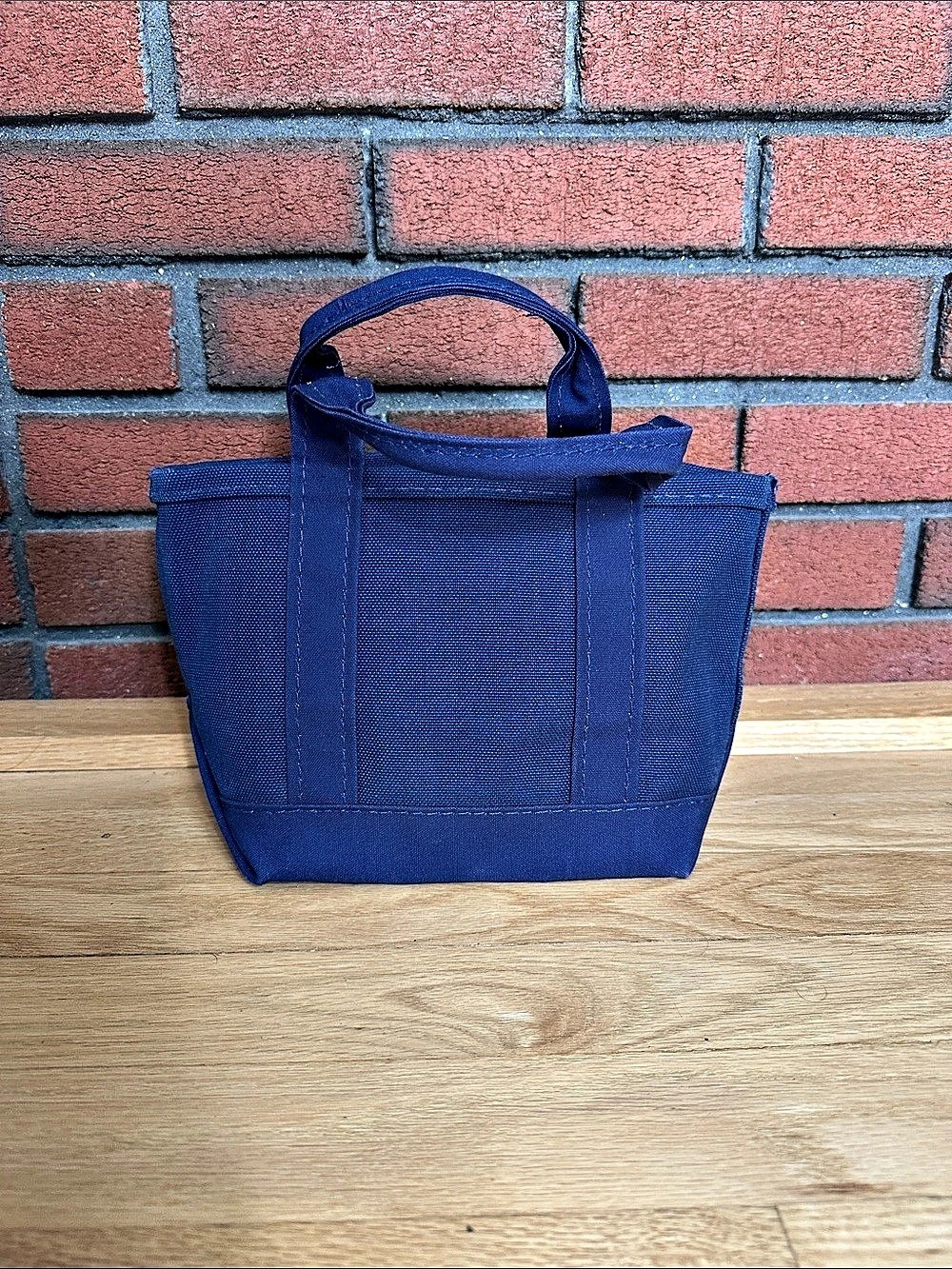 L.L.Bean Boat and Tote, Mini Navy Blue Tote Bag